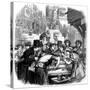 London Oyster Stall 1861-null-Stretched Canvas