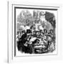 London Oyster Stall 1861-null-Framed Art Print