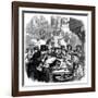 London Oyster Stall 1861-null-Framed Art Print