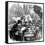 London Oyster Stall 1861-null-Framed Stretched Canvas