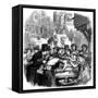 London Oyster Stall 1861-null-Framed Stretched Canvas