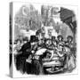 London Oyster Stall 1861-null-Stretched Canvas