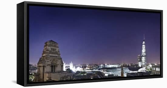 London, Panorama, Trinity House, Jewel House at the Tower of London, Roof Terrace Mint Hotel-Axel Schmies-Framed Stretched Canvas