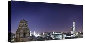 London, Panorama, Trinity House, Jewel House at the Tower of London, Roof Terrace Mint Hotel-Axel Schmies-Stretched Canvas