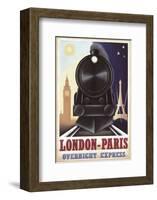 London-Paris Overnight Express-Steve Forney-Framed Art Print