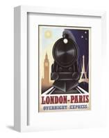 London-Paris Overnight Express-Steve Forney-Framed Art Print