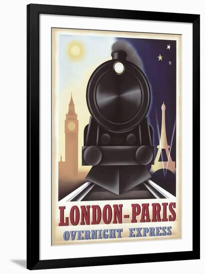 London-Paris Overnight Express-Steve Forney-Framed Art Print