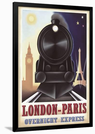 London-Paris Overnight Express-Steve Forney-Framed Giclee Print