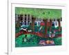 London Park, 2022 (Acrylics on Linen)-Lisa Graa Jensen-Framed Giclee Print