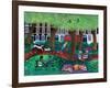 London Park, 2022 (Acrylics on Linen)-Lisa Graa Jensen-Framed Giclee Print