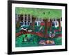 London Park, 2022 (Acrylics on Linen)-Lisa Graa Jensen-Framed Giclee Print