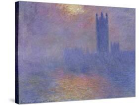 London Parliament in the Fog, c.1904-Claude Monet-Stretched Canvas