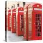 London Phoneboxes-Wild Apple Portfolio-Stretched Canvas