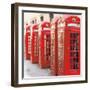 London Phoneboxes-Wild Apple Portfolio-Framed Photographic Print