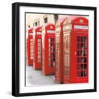 London Phoneboxes-Wild Apple Portfolio-Framed Photographic Print