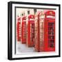 London Phoneboxes-Wild Apple Portfolio-Framed Photographic Print