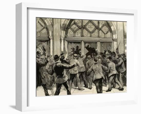 London, Picadilly, Socialist Agitation, February 8, 1886-null-Framed Giclee Print