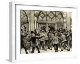 London, Picadilly, Socialist Agitation, February 8, 1886-null-Framed Giclee Print