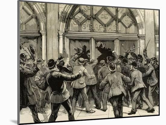 London, Picadilly, Socialist Agitation, February 8, 1886-null-Mounted Giclee Print