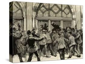 London, Picadilly, Socialist Agitation, February 8, 1886-null-Stretched Canvas