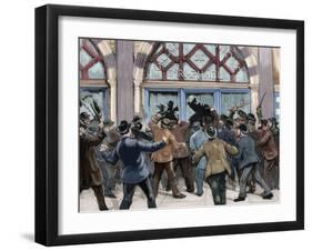 London. Picadilly. Socialist Agitation. February 8, 1886-null-Framed Giclee Print