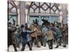 London. Picadilly. Socialist Agitation. February 8, 1886-null-Stretched Canvas