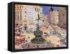 London, Piccadilly Circus-Edith Mary Garner-Framed Stretched Canvas