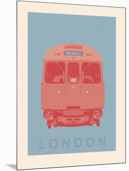 London - Piccadilly Tube-Ben James-Mounted Giclee Print