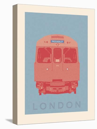 London - Piccadilly Tube-Ben James-Stretched Canvas
