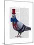 London Pigeon-Fab Funky-Mounted Art Print