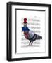 London Pigeon-Fab Funky-Framed Art Print