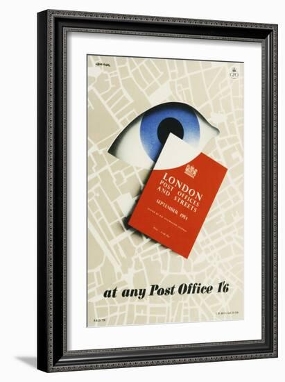 London Post Offices and Streets September 1954, at Any Post Office 1'6-MH Armengol-Framed Art Print