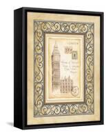 London Postcard-Andrea Laliberte-Framed Stretched Canvas