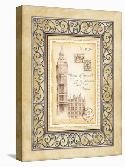 London Postcard-Andrea Laliberte-Stretched Canvas
