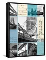 London Postcards-Cameron Duprais-Framed Stretched Canvas