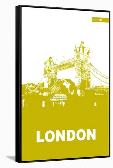 London Poster-NaxArt-Framed Stretched Canvas
