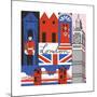 London Print-Julie Goonan-Mounted Giclee Print