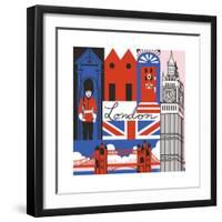 London Print-Julie Goonan-Framed Giclee Print