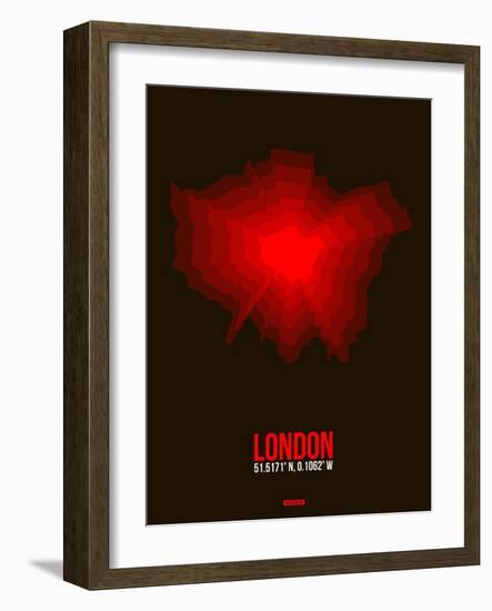 London Radiant Map 2-NaxArt-Framed Art Print