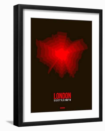 London Radiant Map 2-NaxArt-Framed Art Print