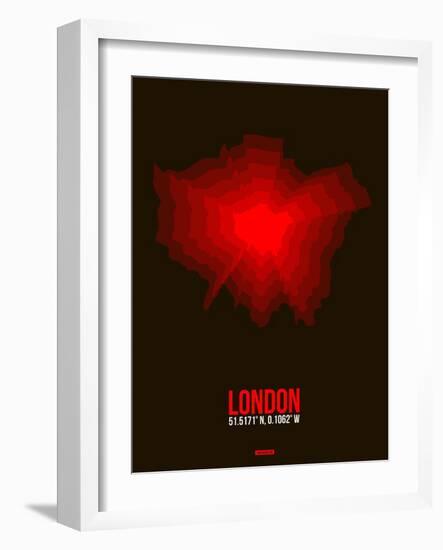 London Radiant Map 2-NaxArt-Framed Art Print