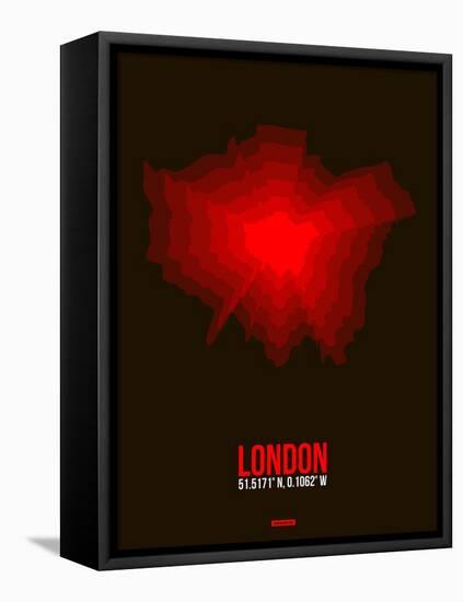 London Radiant Map 2-NaxArt-Framed Stretched Canvas