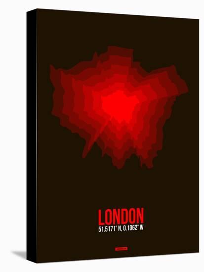 London Radiant Map 2-NaxArt-Stretched Canvas