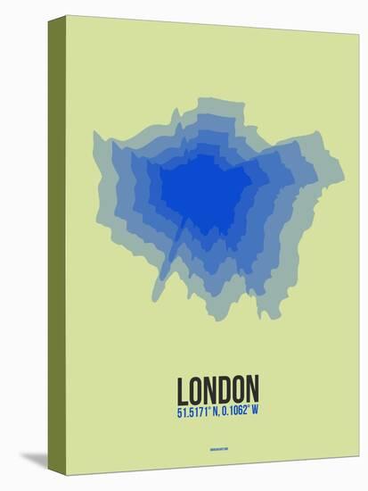 London Radiant Map 4-NaxArt-Stretched Canvas