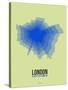 London Radiant Map 4-NaxArt-Stretched Canvas