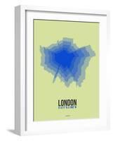 London Radiant Map 4-NaxArt-Framed Art Print