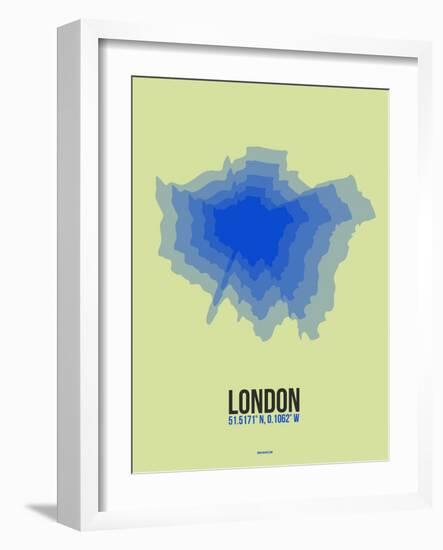 London Radiant Map 4-NaxArt-Framed Art Print