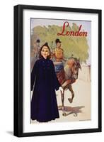 London Raincoat-null-Framed Art Print