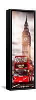 London Red Bus and Big Ben - City of London - UK - England - Photography Door Poster-Philippe Hugonnard-Framed Stretched Canvas