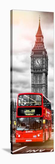 London Red Bus and Big Ben - City of London - UK - England - Photography Door Poster-Philippe Hugonnard-Stretched Canvas